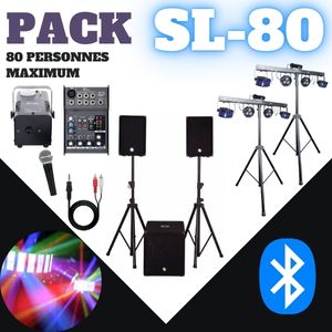 Location pack complet pour 80 personnes en Haute-Savoie, sonorisation, éclairage et matériel événementiel.