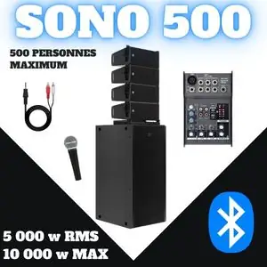 Location sono 500 personnes Location de sonorisation pour 500 personnes, système audio professionnel pour grands événements
