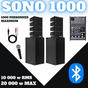 Location de sonorisation pour 1000 personnes, matériel professionnel pour grands événements