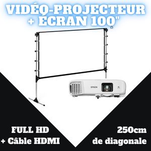 Location vidéoprojecteur 100" à Annecy, Haute-Savoie, pour événements
